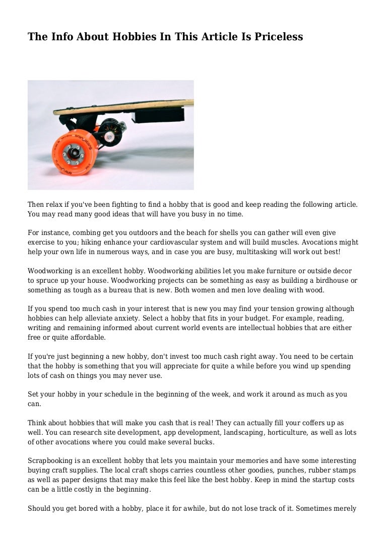 How to Cash in on Your Hobbies picture pictures How to Cash in on Your Hobbies